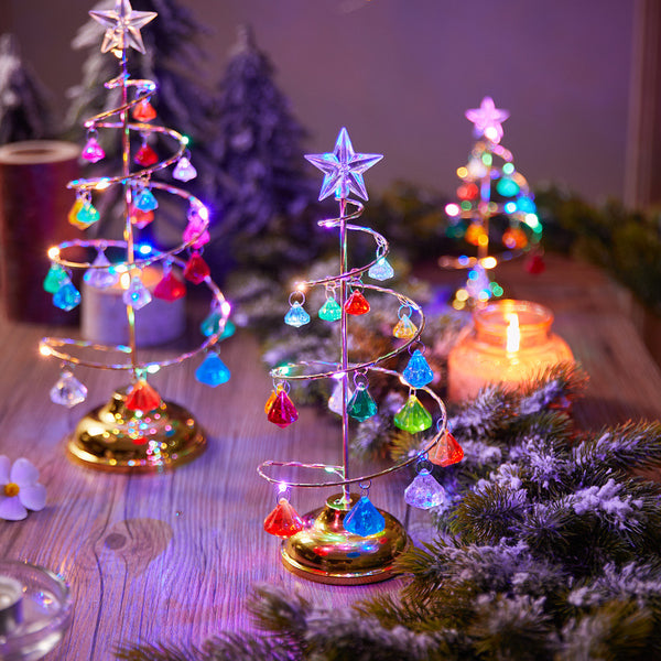 LED Star Light Crystal Diamond Christmas Tree Lamp